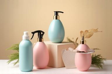 Arranjo de produtos de negócio sendo fotografados para promoção