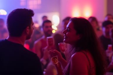 Convidados aproveitando um evento, capturados por um fotógrafo com desconto de evento